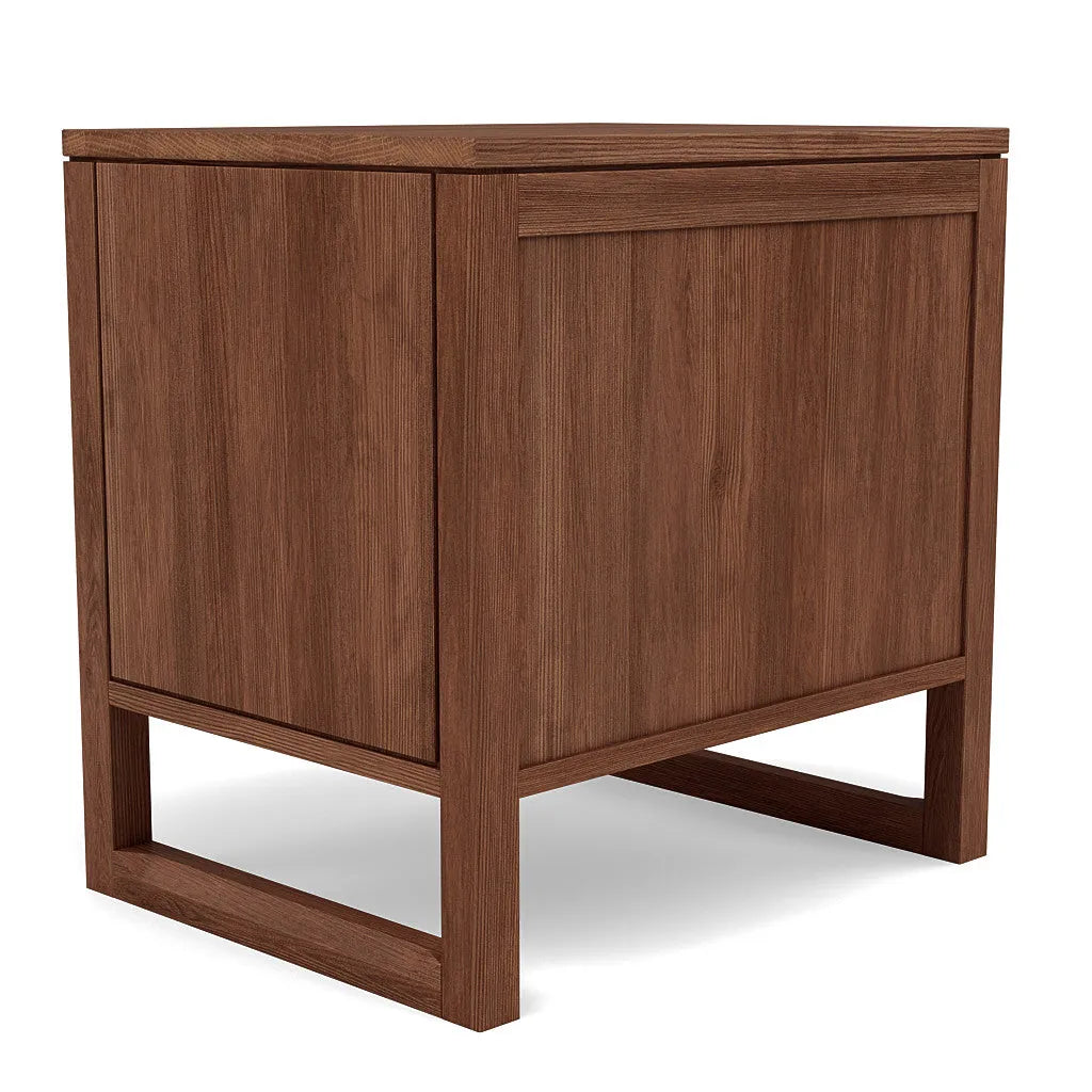 Bruno Bedside Table XL 1 Drawer 60 x 47cm Solid American Walnut