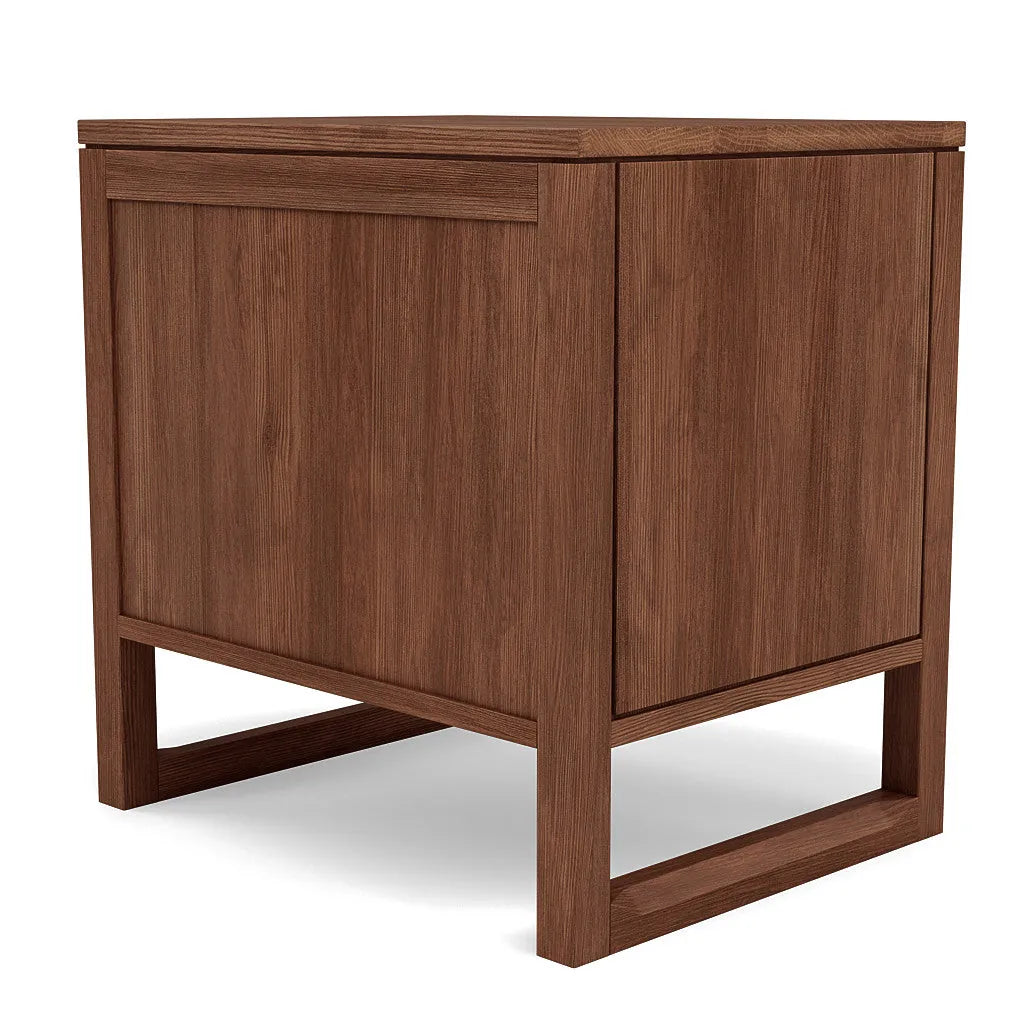 Bruno Bedside Table XL 1 Drawer 60 x 47cm Solid American Walnut