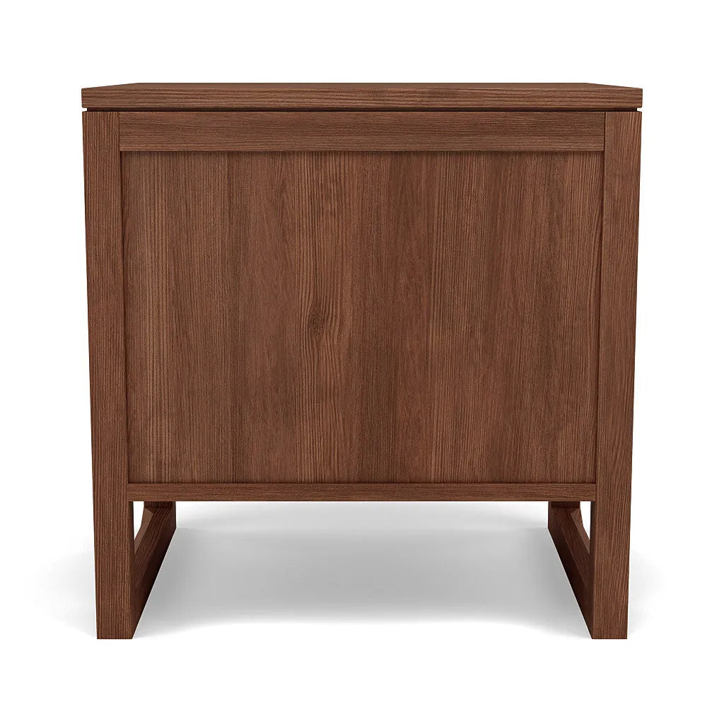 Bruno Bedside Table XL 1 Drawer 60 x 47cm Solid American Walnut
