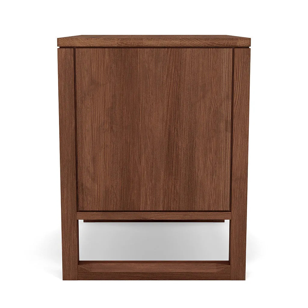 Bruno Bedside Table XL 1 Drawer 60 x 47cm Solid American Walnut