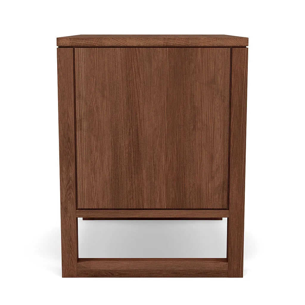 Bruno Bedside Table XL 1 Drawer 60 x 47cm Solid American Walnut