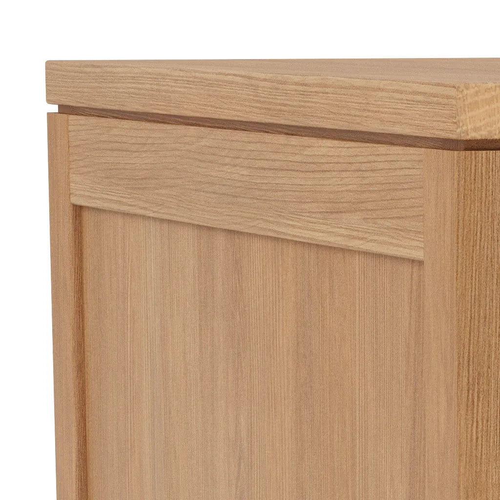 Bruno Bedside Table XL 2 Drawers 60 x 47cm Solid American Oak