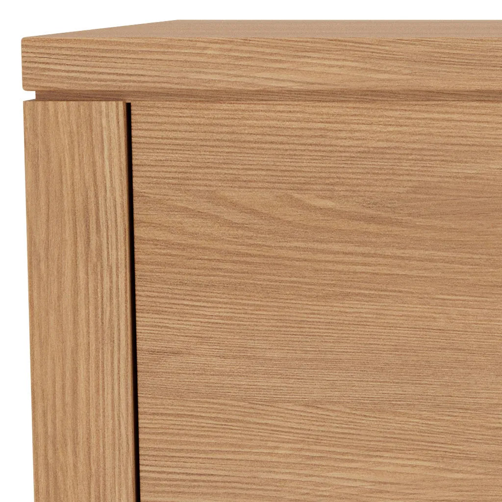 Bruno Bedside Table XL 2 Drawers 60 x 47cm Solid American Oak