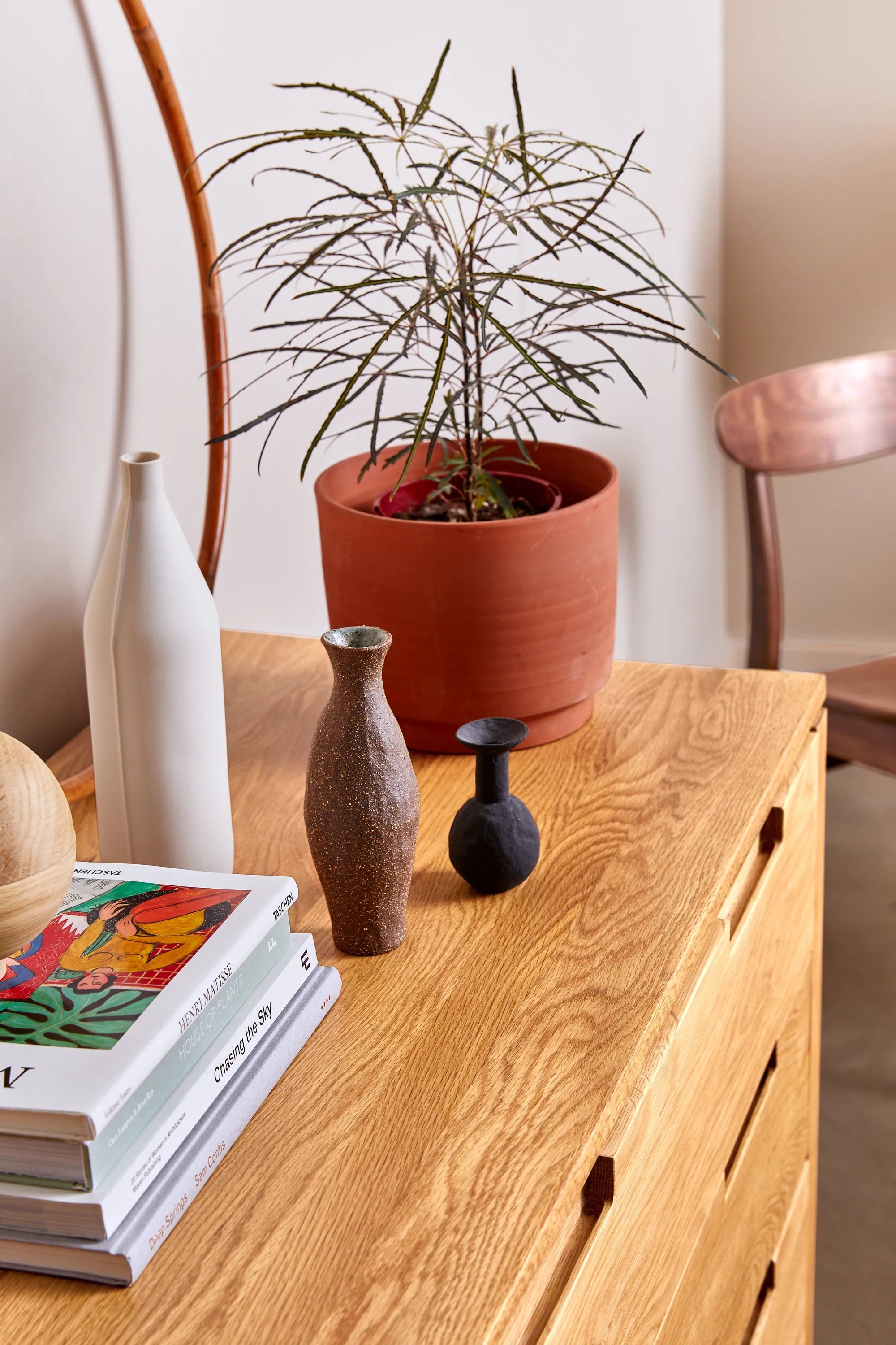 Bruno Chest 4 Drawers 100 x 48cm Solid American Oak