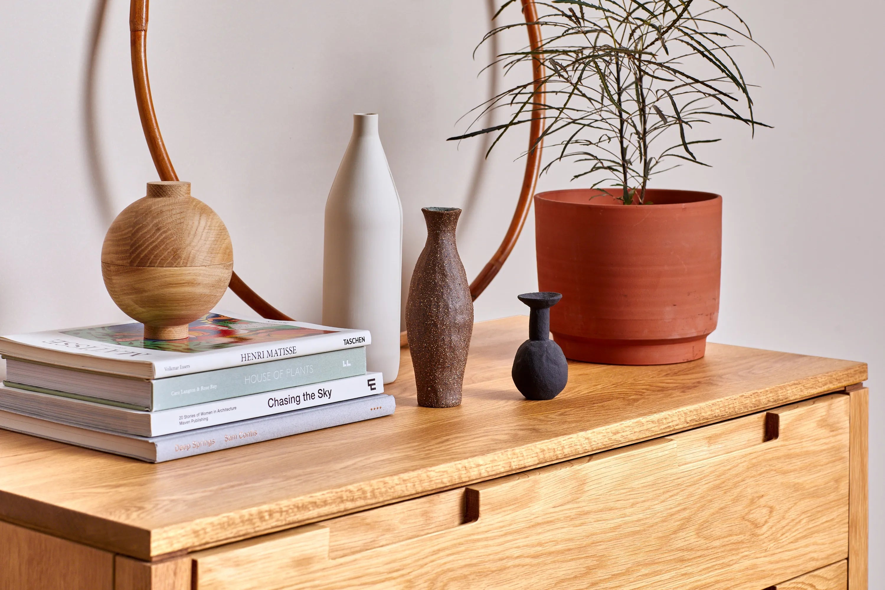 Bruno Chest 4 Drawers 100 x 48cm Solid American Oak