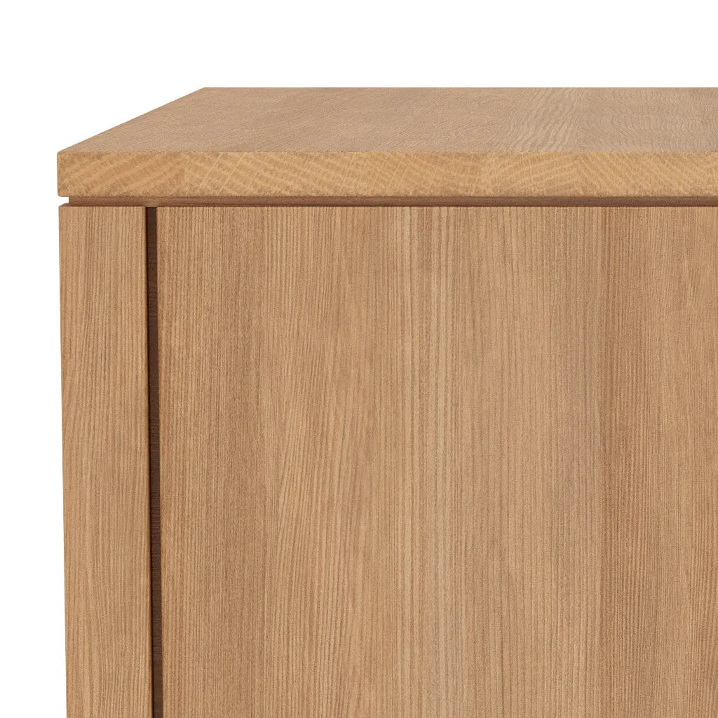 Bruno Chest 5 Drawers 110 x 52cm Solid American Oak