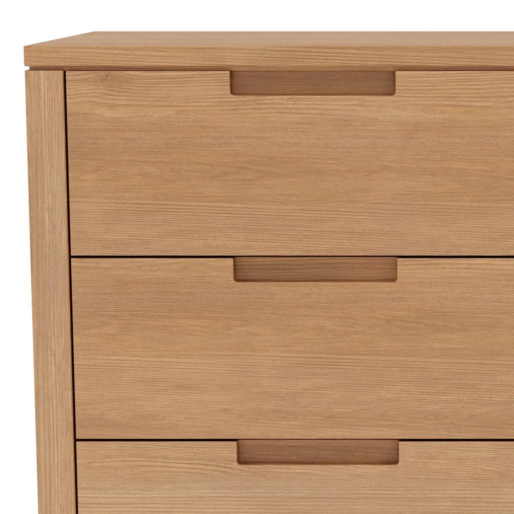 Bruno Chest 5 Drawers 110 x 52cm Solid American Oak