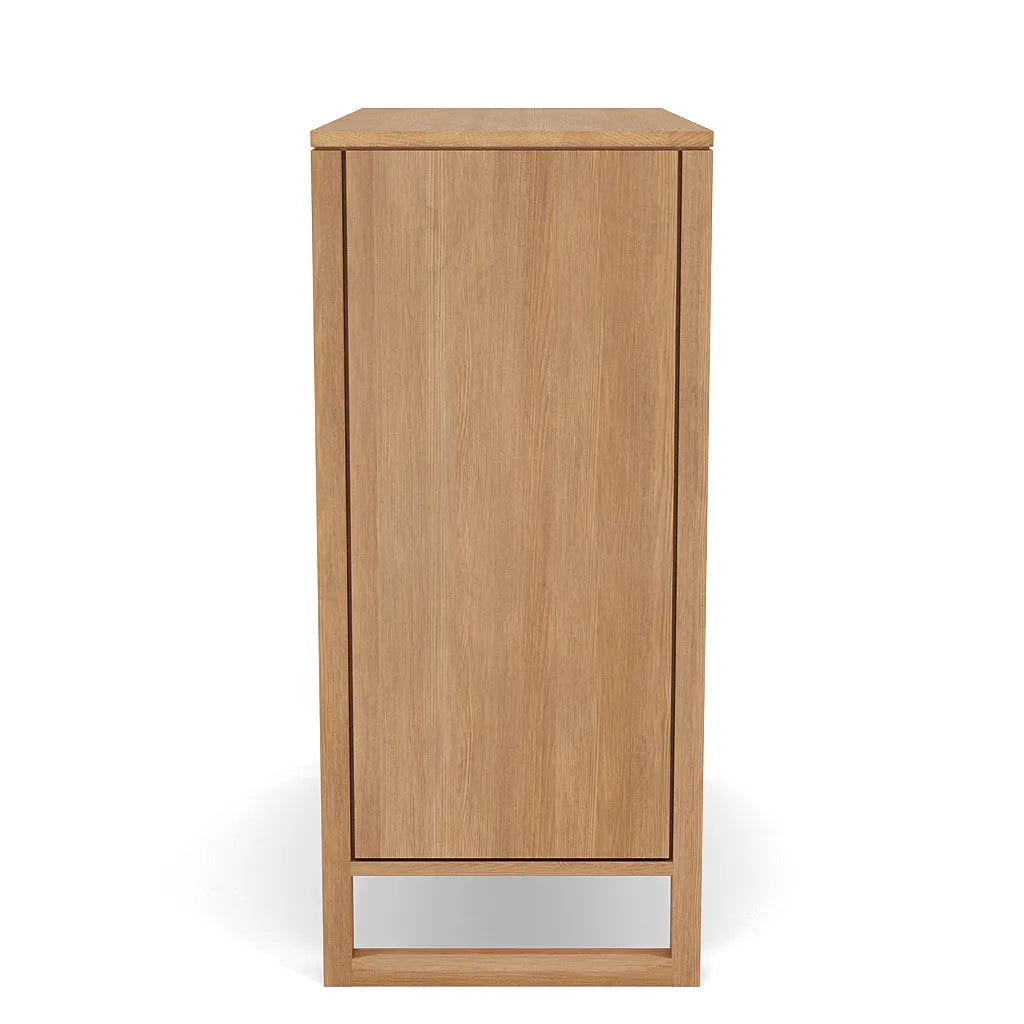 Bruno Chest 5 Drawers 110 x 52cm Solid American Oak