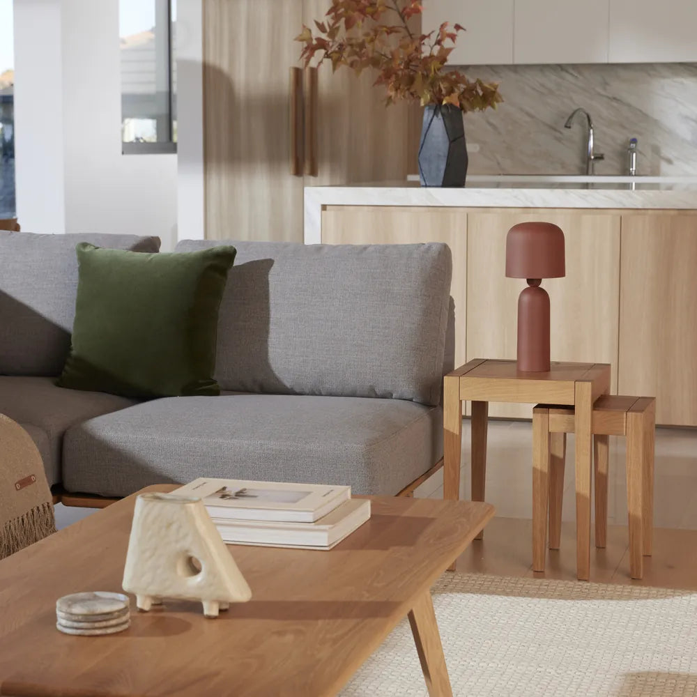 Frida Nesting Tables 38 x 38cm Solid American Oak