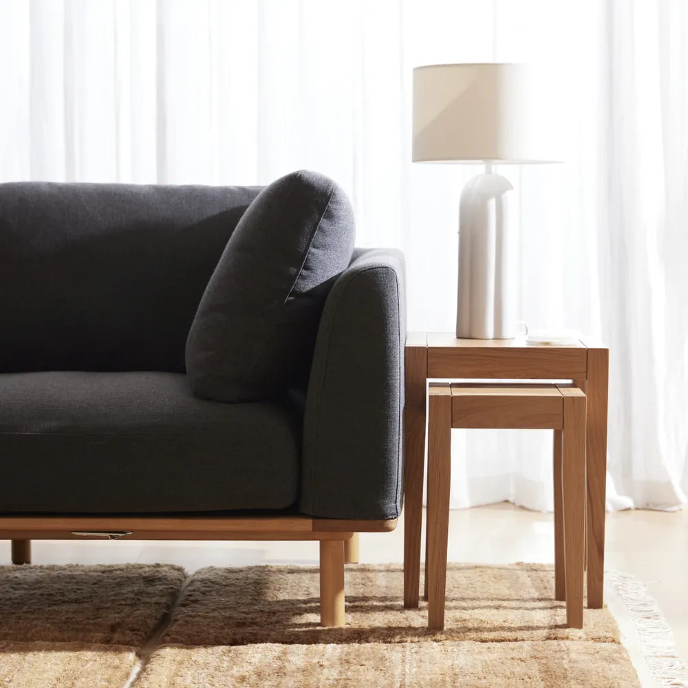 Frida Nesting Tables 38 x 38cm Solid American Oak