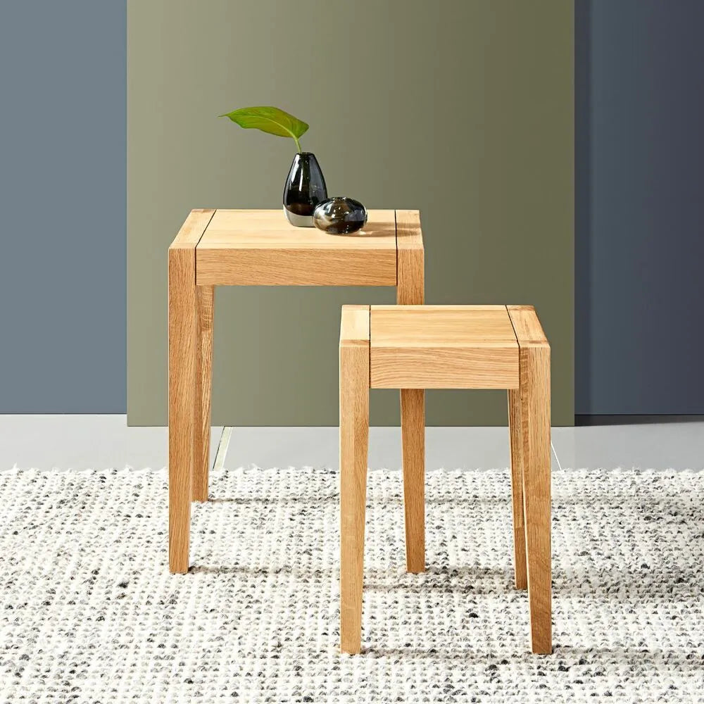 Frida Nesting Tables 38 x 38cm Solid American Oak