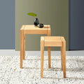 Frida Nesting Tables 38 x 38cm Solid American Oak