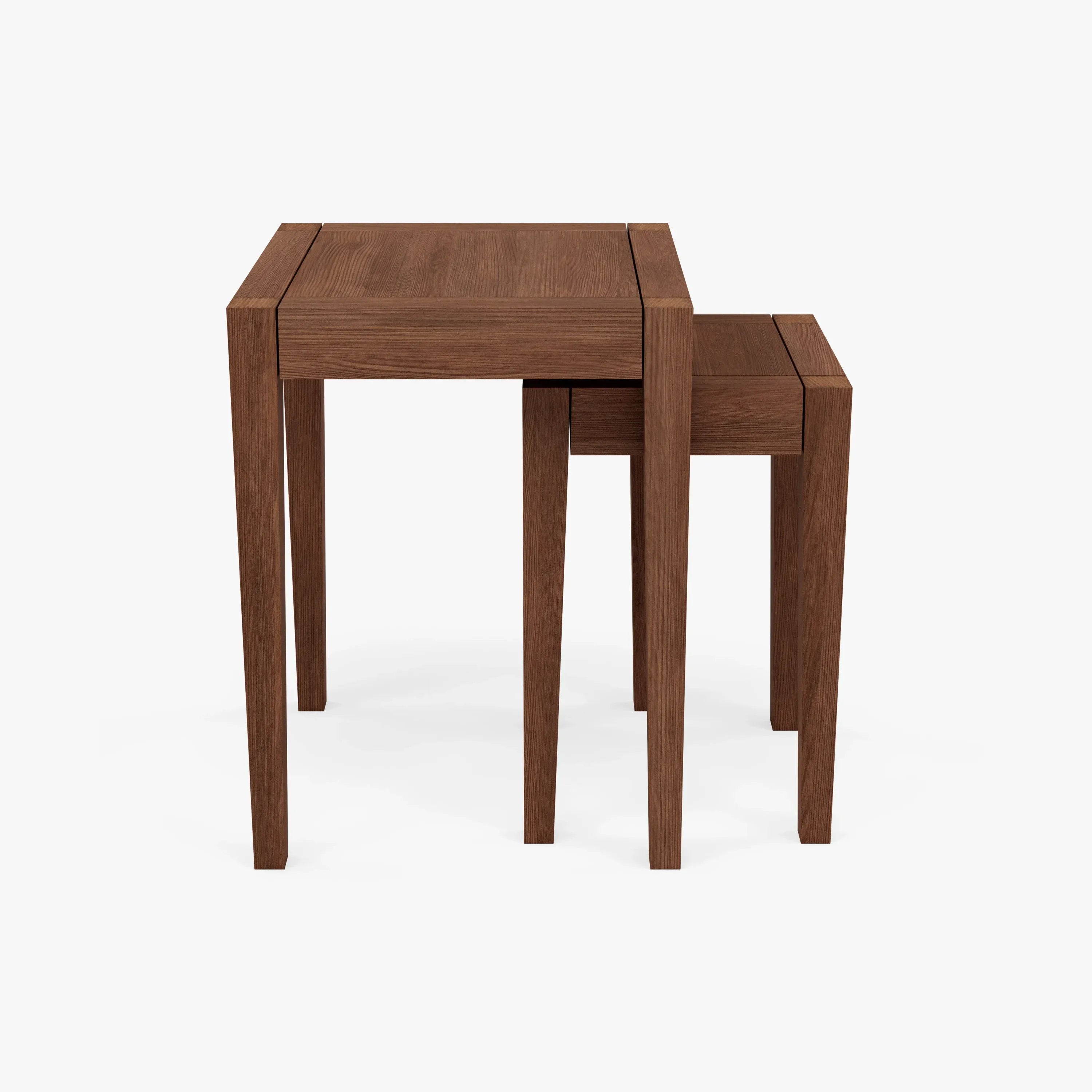 Frida Nesting Tables 38 x 38cm Solid American Walnut