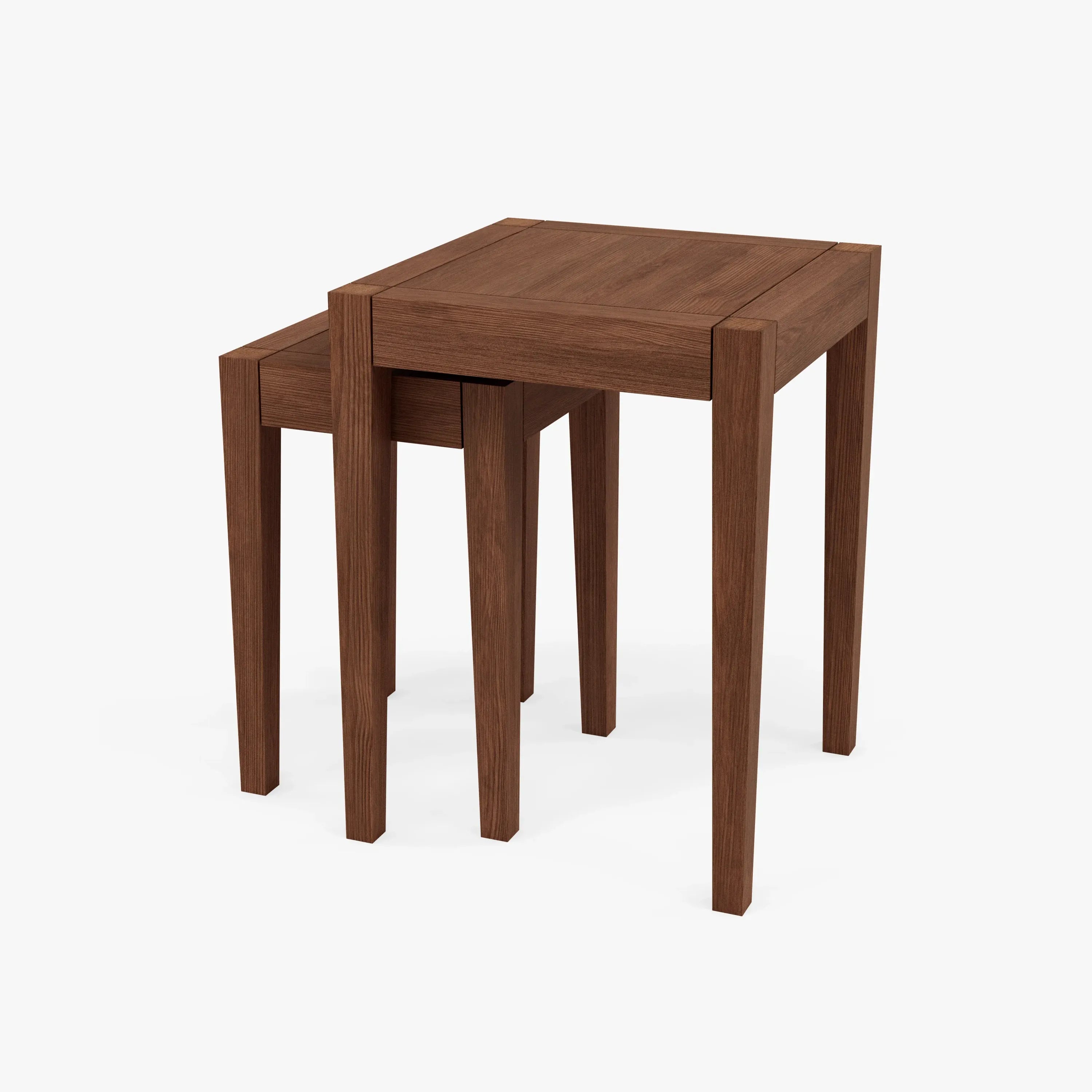 Frida Nesting Tables 38 x 38cm Solid American Walnut