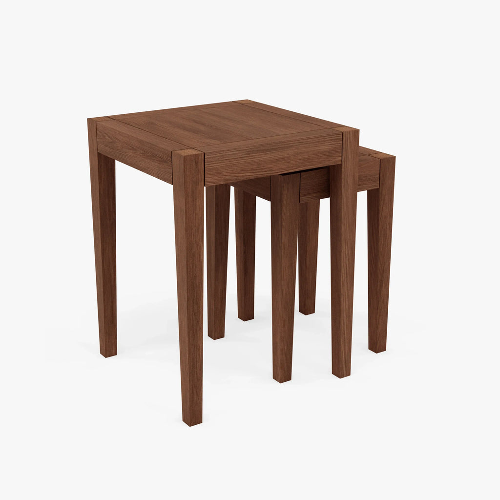 Frida Nesting Tables 38 x 38cm Solid American Walnut