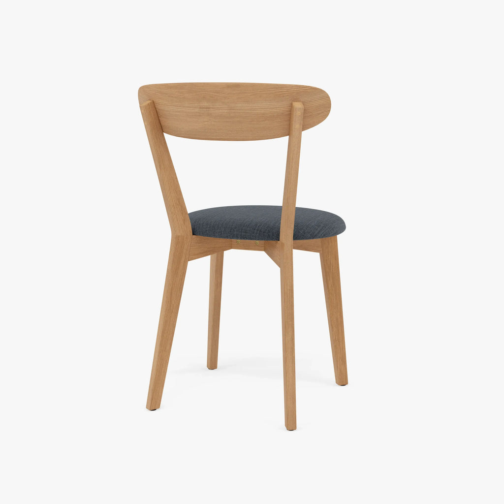 Henrik Dining Chair Cream Leather Solid American Oak