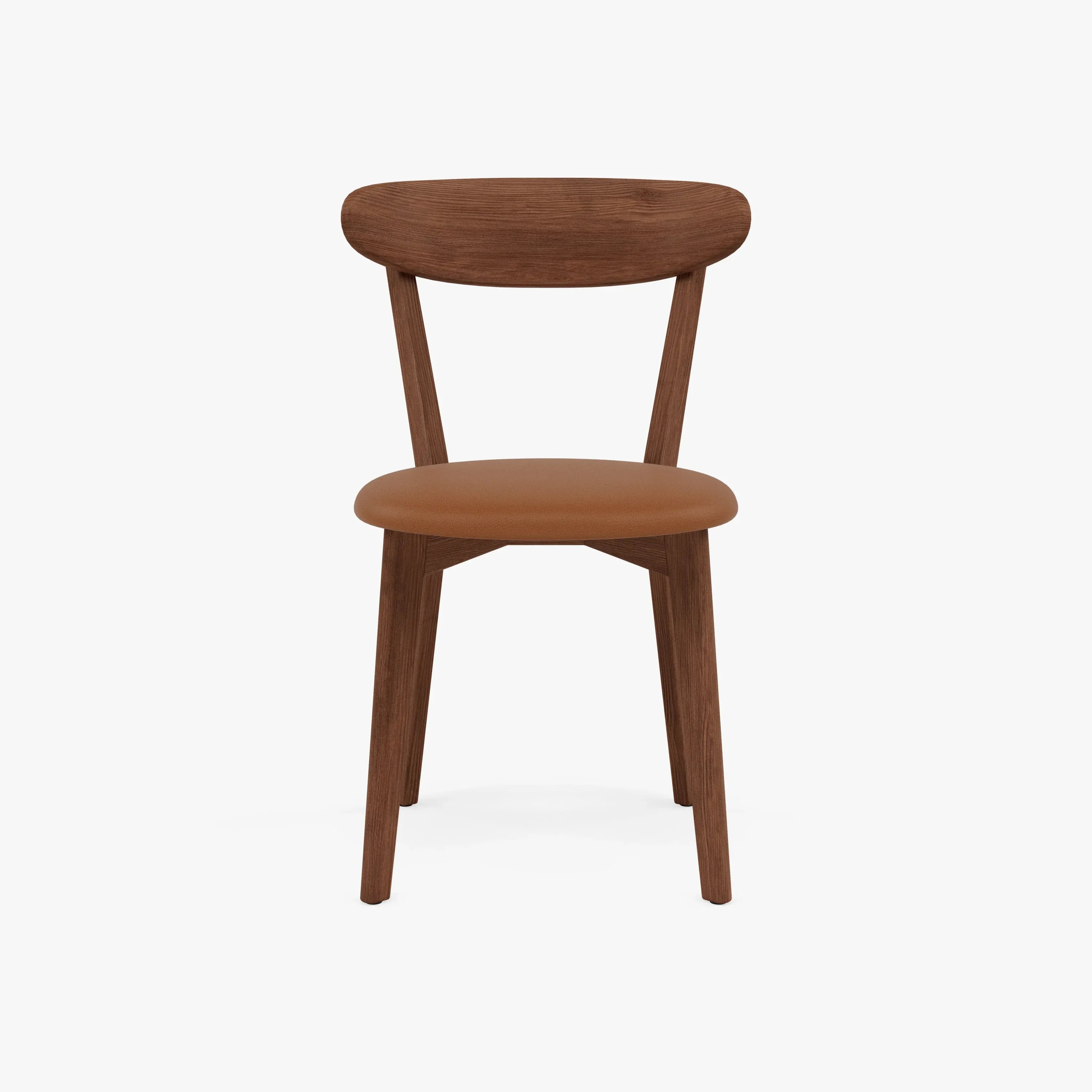 Henrik Dining Chair Tan Leather Solid American Walnut