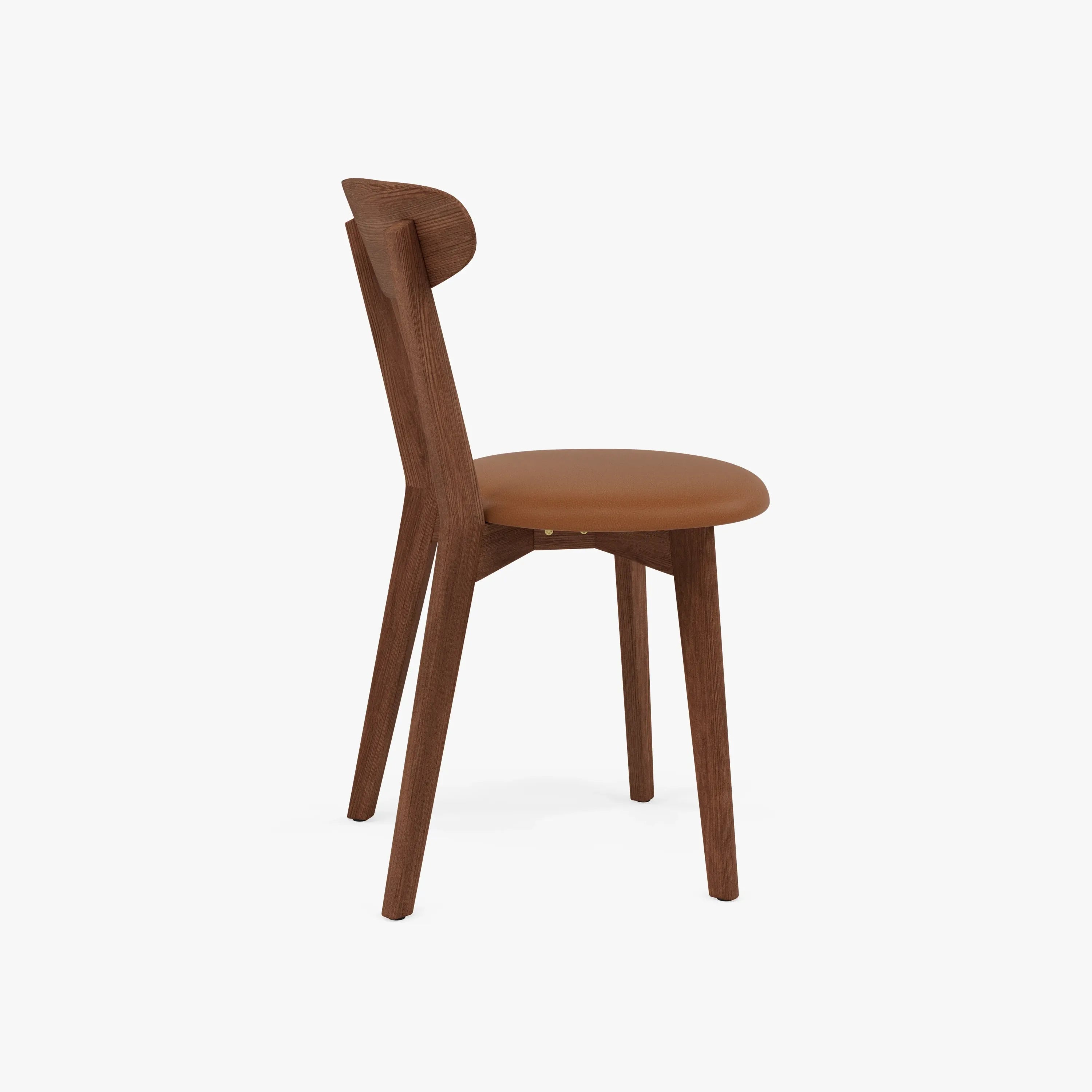 Henrik Dining Chair Tan Leather Solid American Walnut