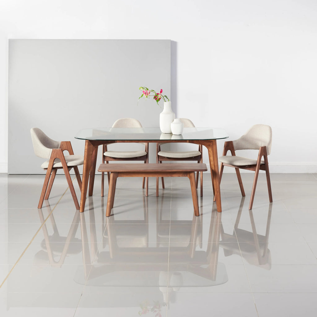 Hilda Dining Table 160 x 90cm Solid American Walnut