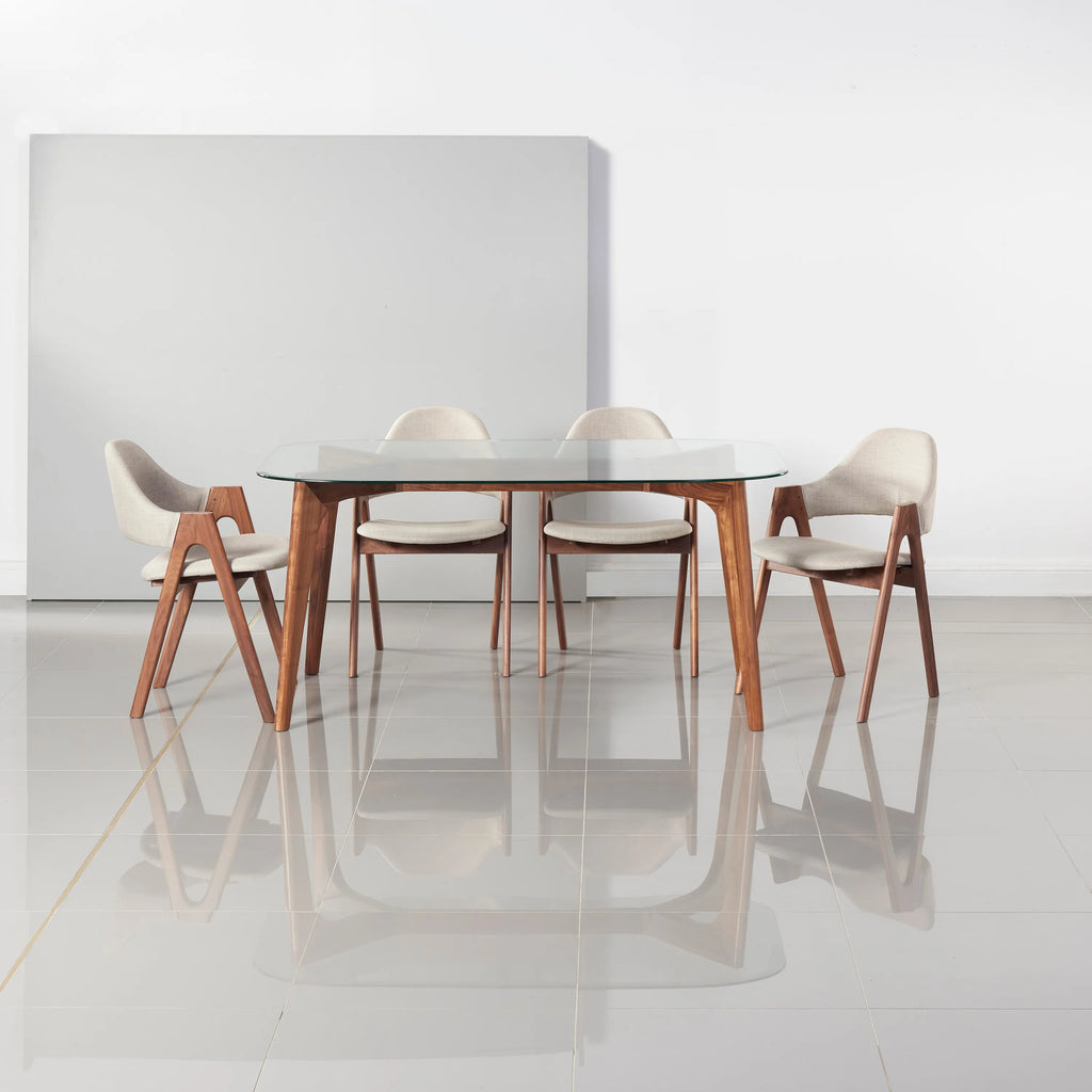 Hilda Dining Table 160 x 90cm Solid American Walnut