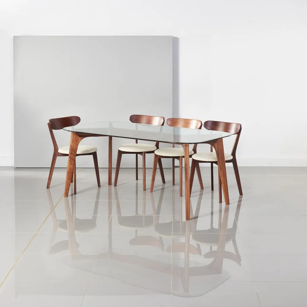 Hilda Dining Table 180 x 90cm Solid American Walnut