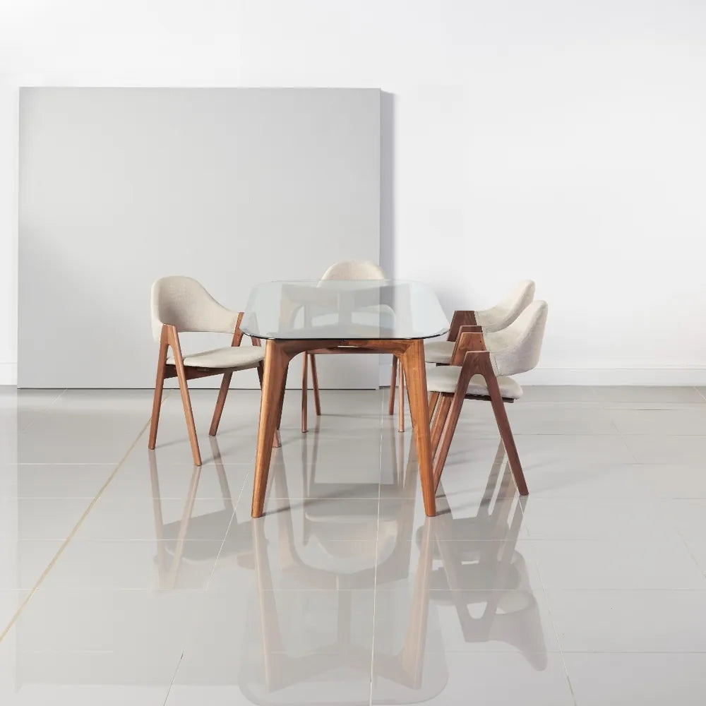 Hilda Dining Table 180 x 90cm Solid American Walnut