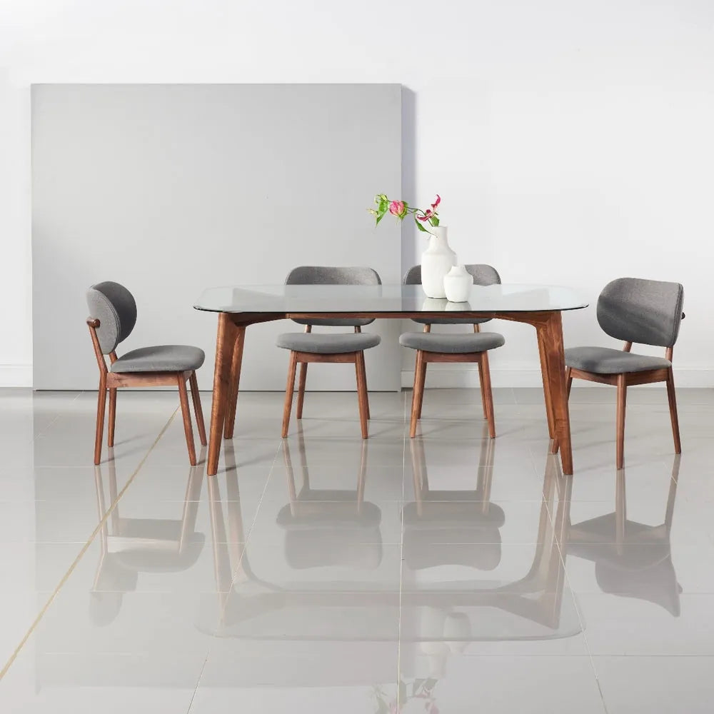 Hilda Dining Table 180 x 90cm Solid American Walnut