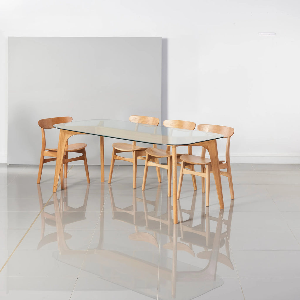 Hilda Dining Table 200 x 90cm Solid American Oak