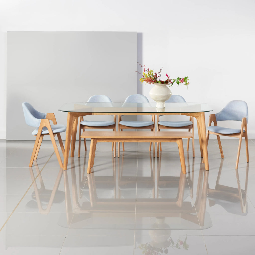 Hilda Dining Table 200 x 90cm Solid American Oak