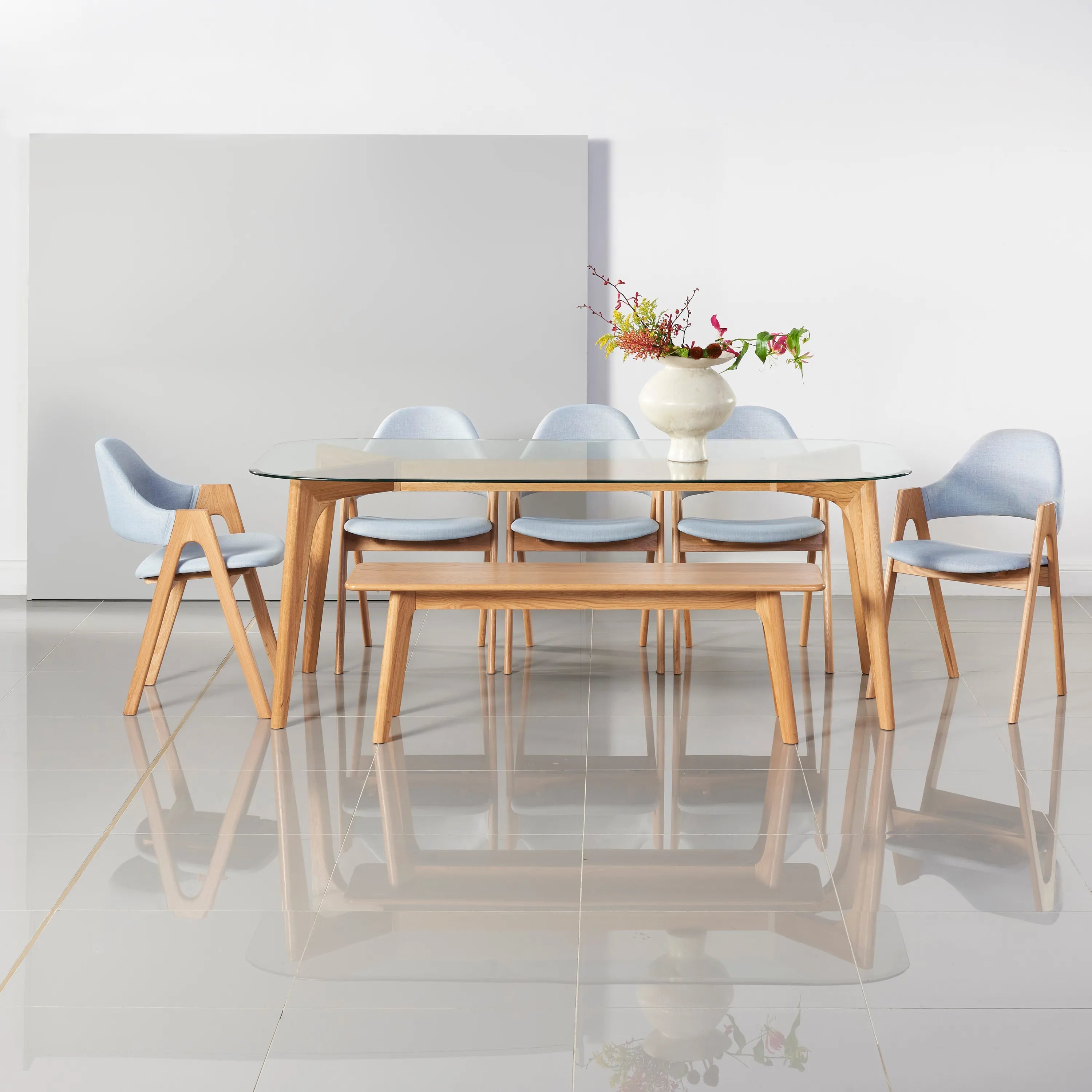 Hilda Dining Table 200 x 90cm Solid American Oak