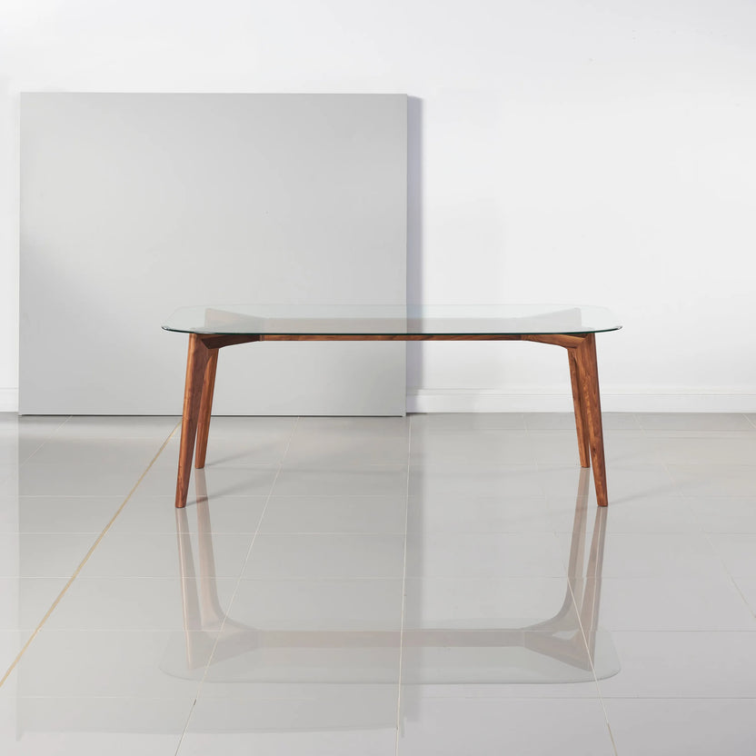 Hilda Dining Table 200 x 90cm Solid American Walnut