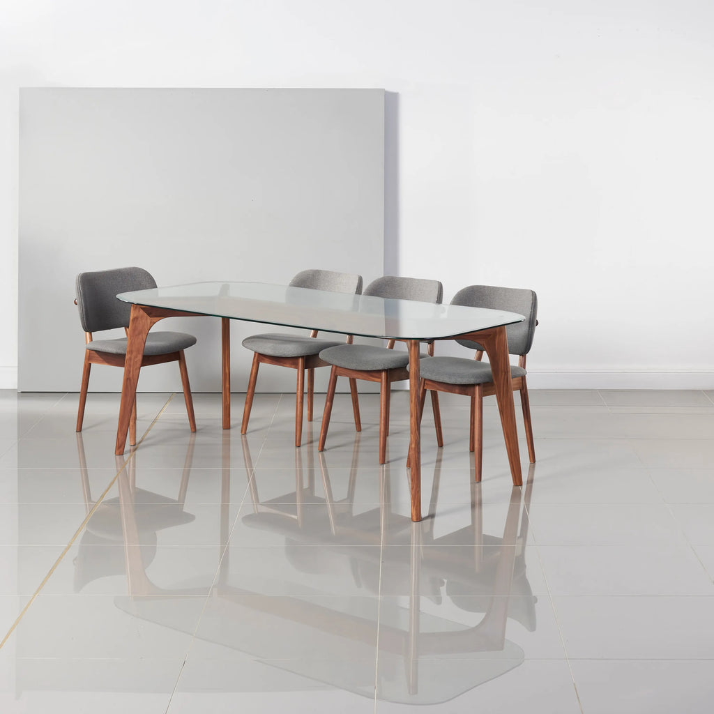 Hilda Dining Table 200 x 90cm Solid American Walnut