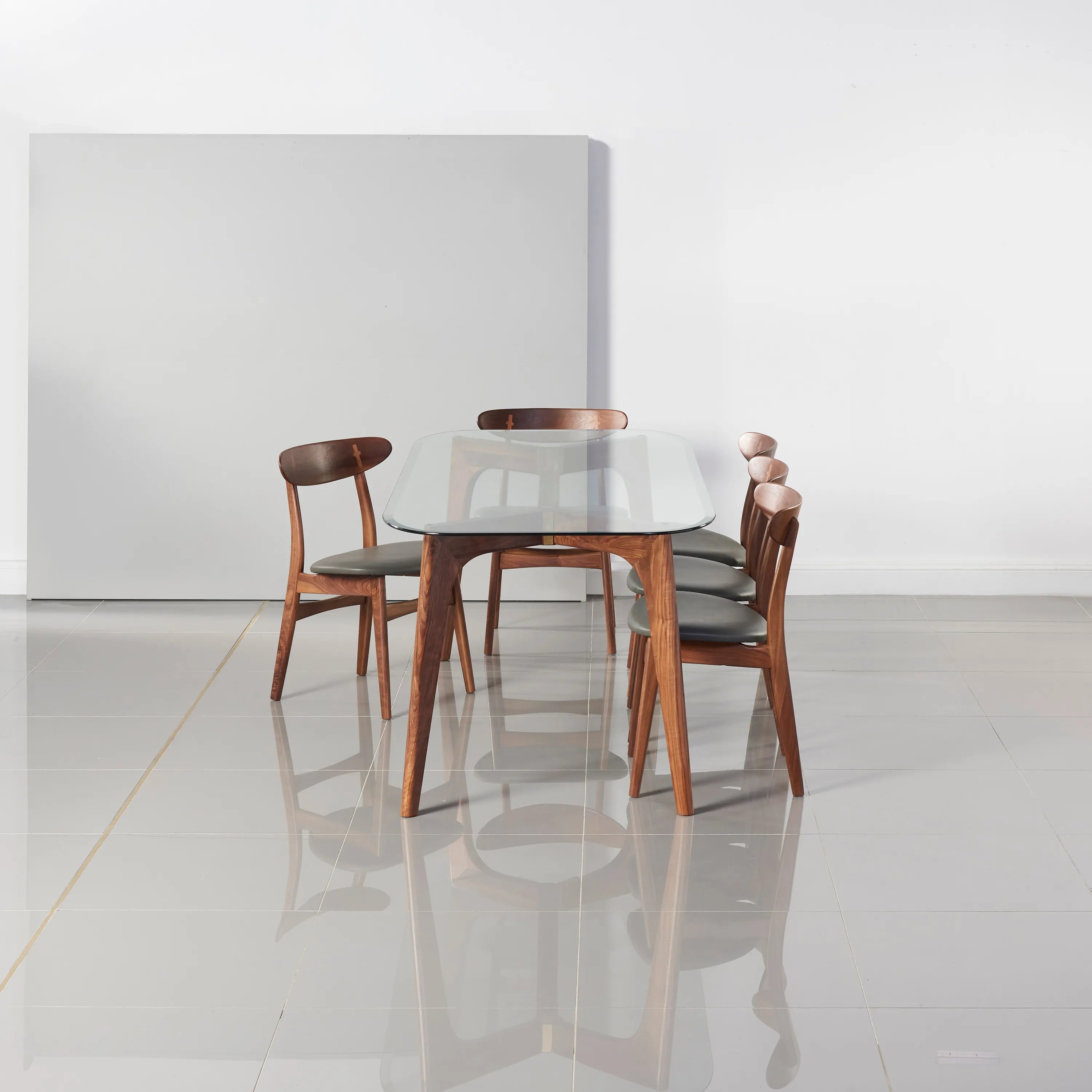 Hilda Dining Table 200 x 90cm Solid American Walnut