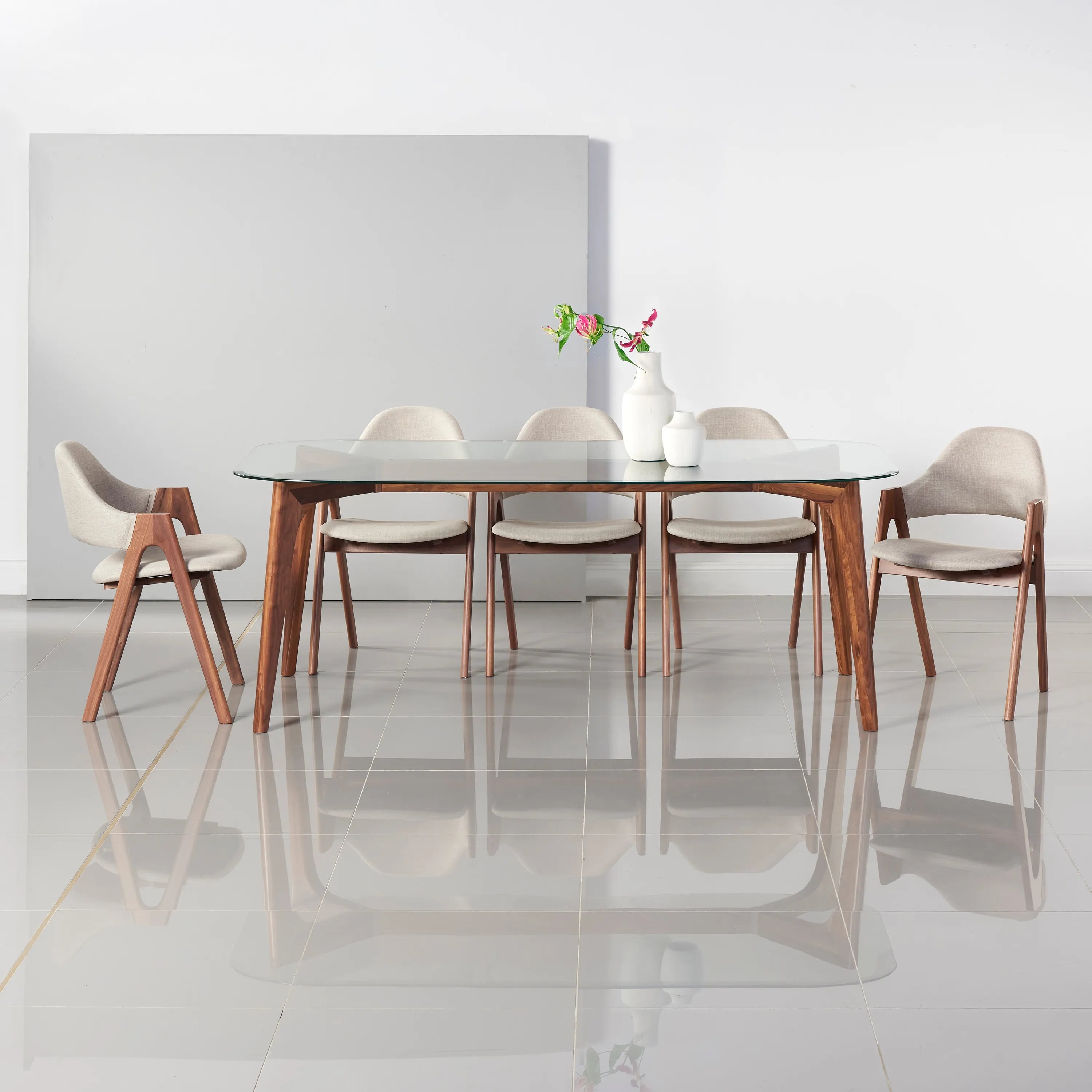 Hilda Dining Table 200 x 90cm Solid American Walnut