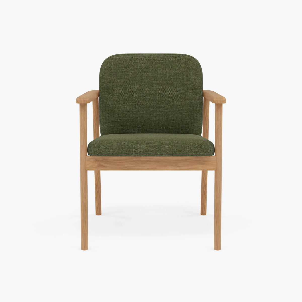 Jackson Dining Chair Aloe Green Fabric Solid American Oak