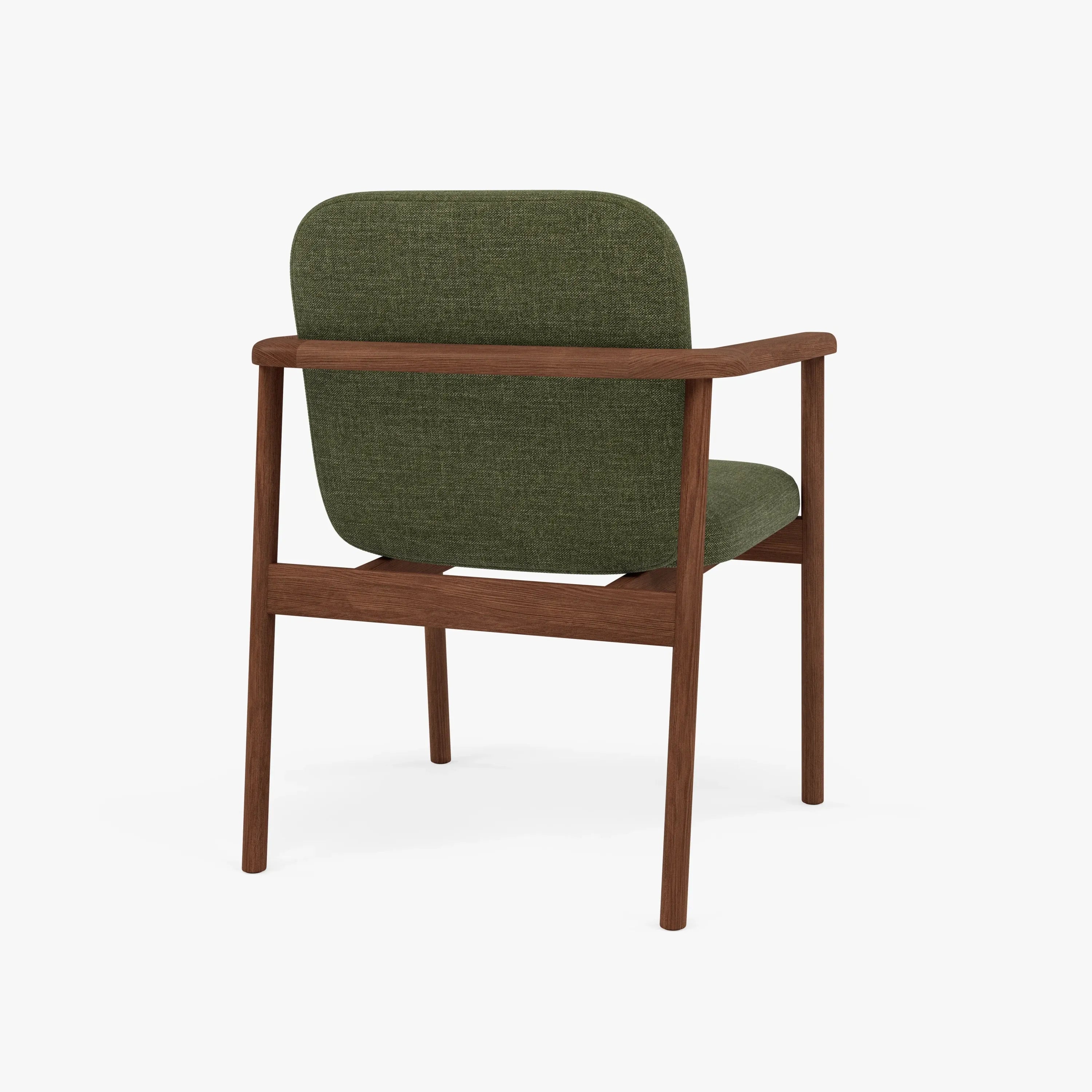Jackson Dining Chair Aloe Green Fabric Solid American Walnut