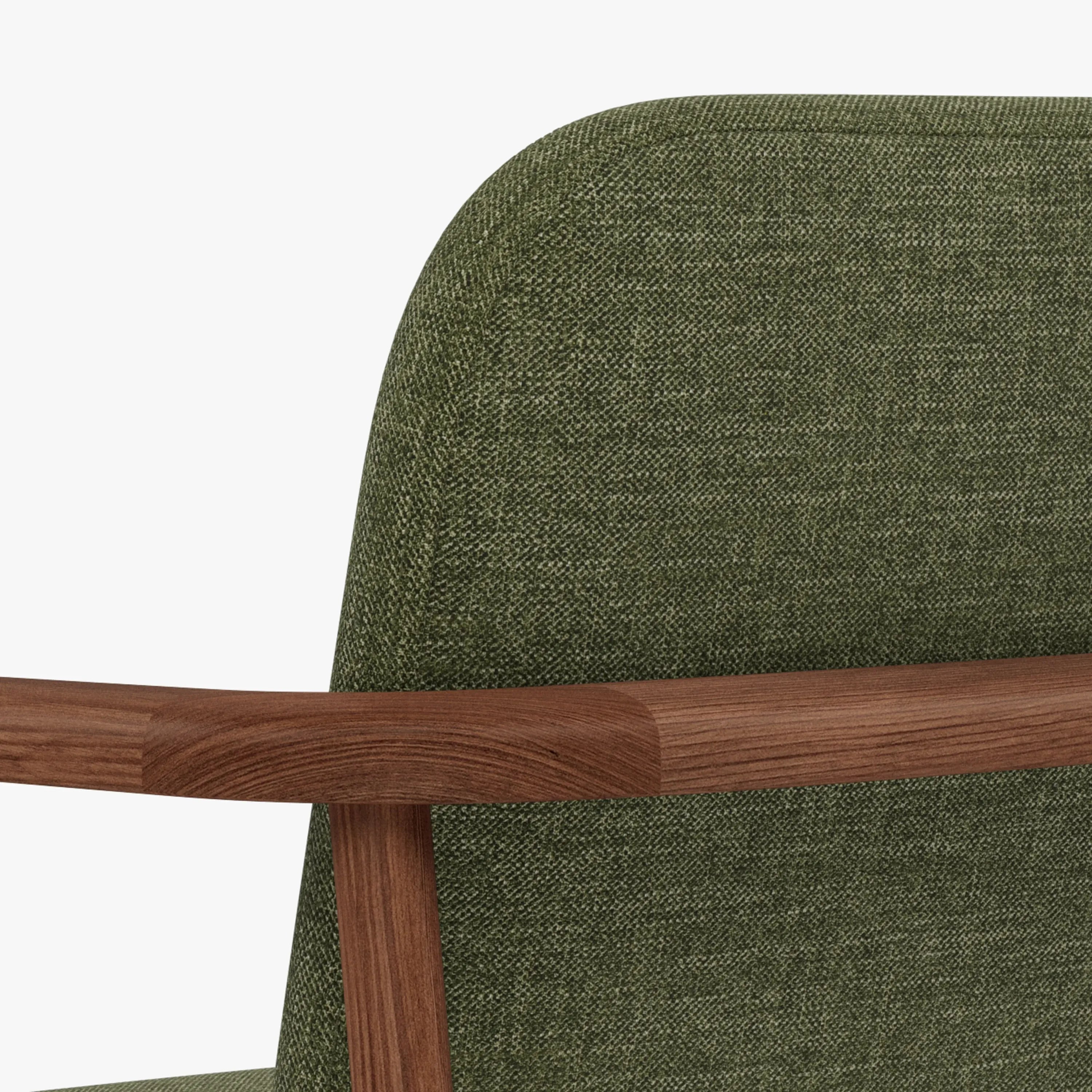 Jackson Dining Chair Aloe Green Fabric Solid American Walnut