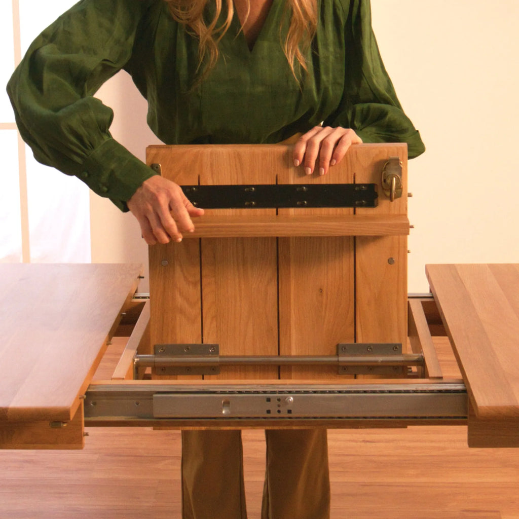 Jackson Dining Table Round Extendable 130-170 x 130cm Solid American Oak