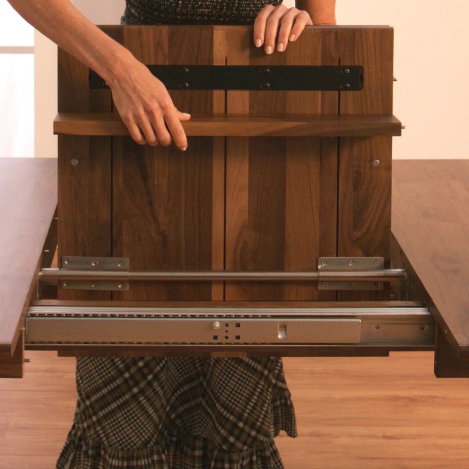 Jackson Dining Table Round Extendable 130-170 x 130cm Solid American Walnut