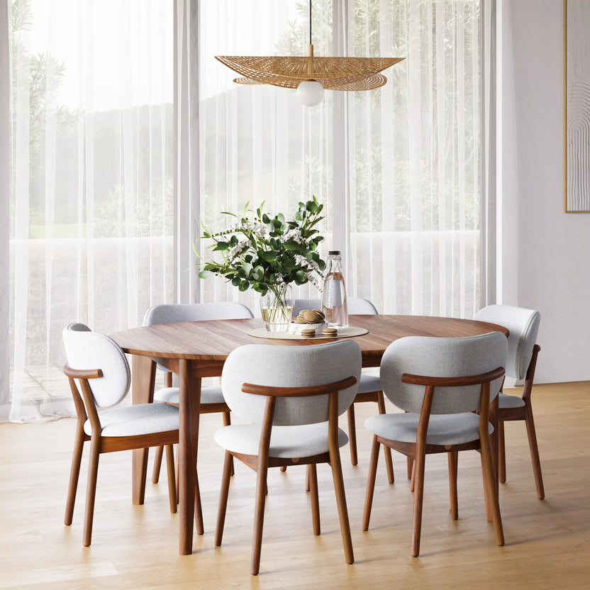 Jackson Dining Table Round Extendable 130-170 x 130cm Solid American Walnut