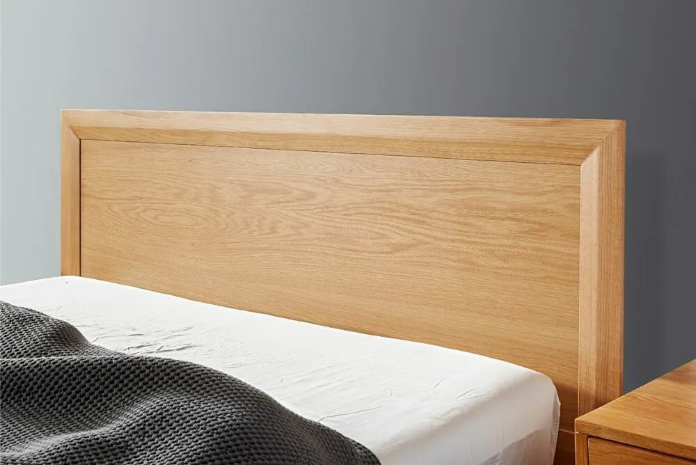 Jolanda Bed Frame King Solid American Oak