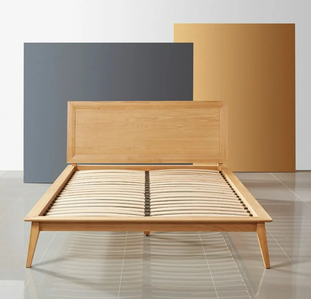 Jolanda Bed Frame King Solid American Oak