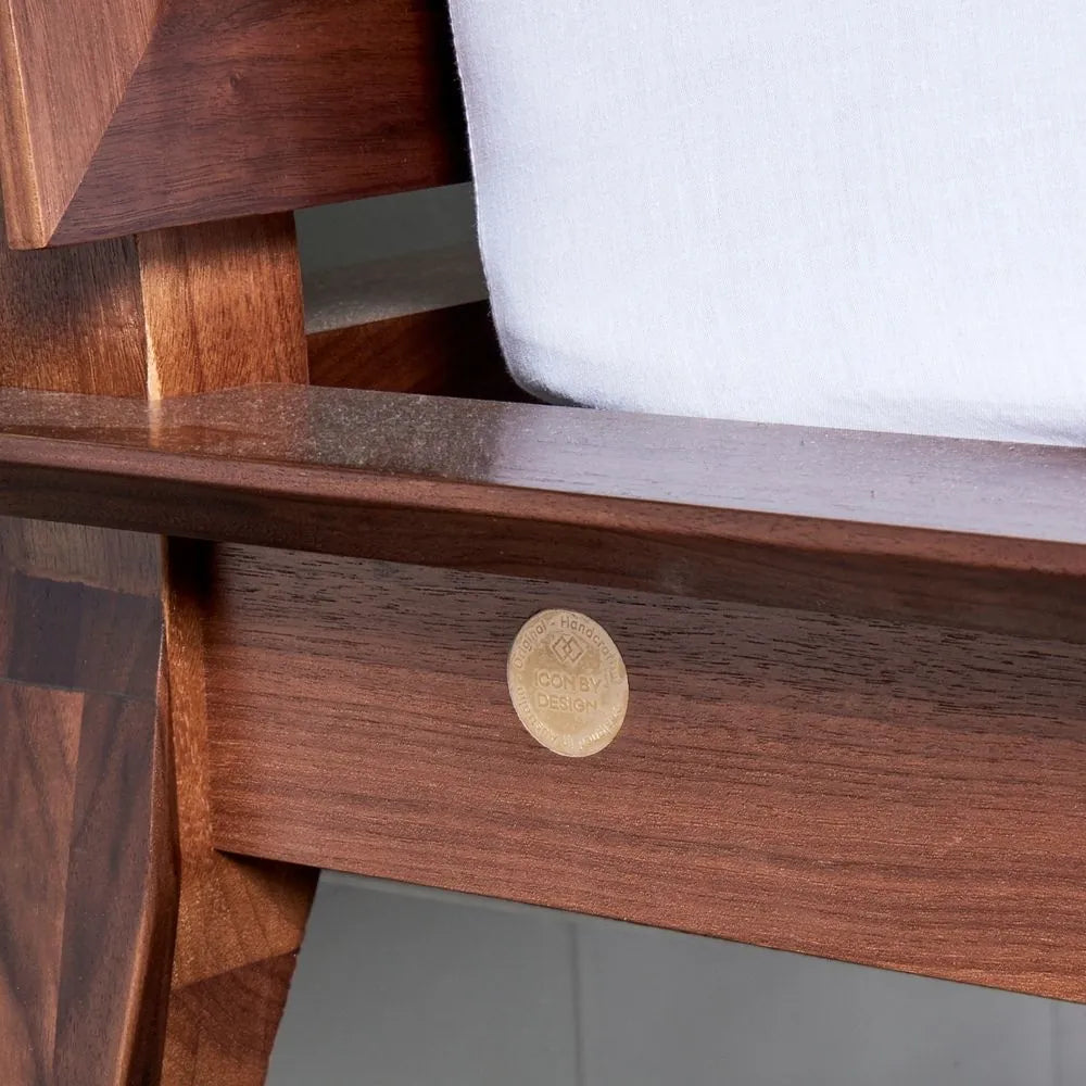 Jolanda Bed Frame King Solid American Walnut