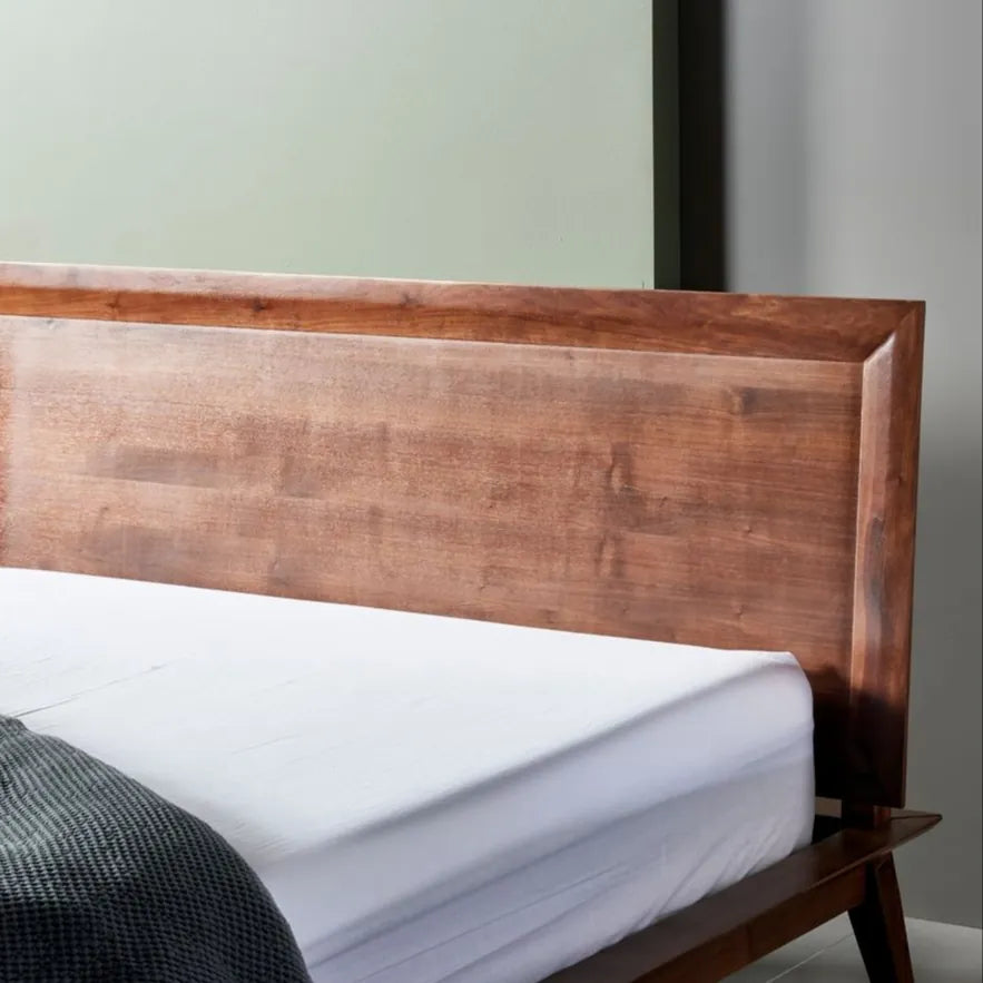 Jolanda Bed Frame King Solid American Walnut