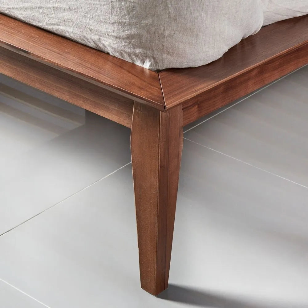 Jolanda Bed Frame King Solid American Walnut