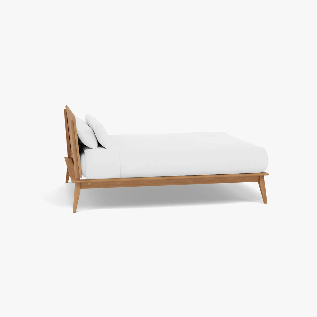 Jolanda Bed Frame Queen Solid American Oak
