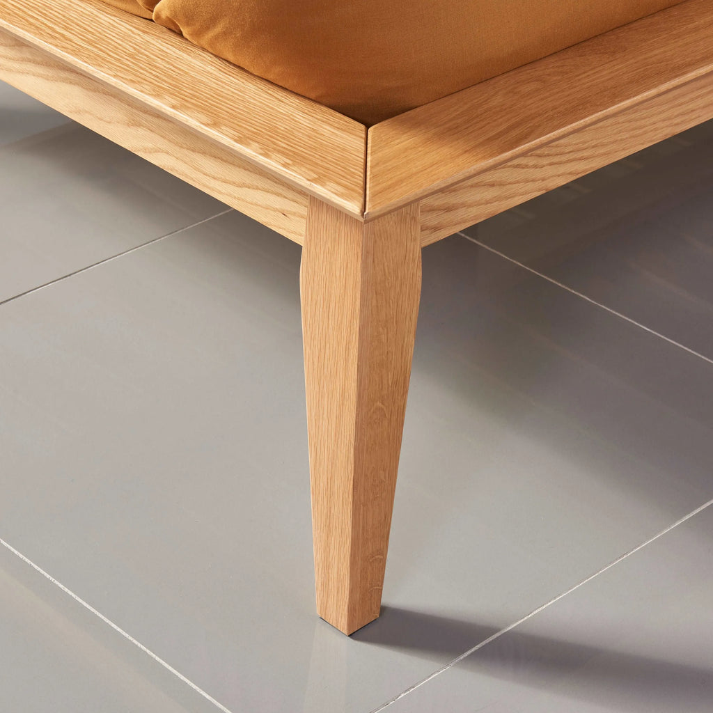 Jolanda Bed Frame Queen Solid American Oak