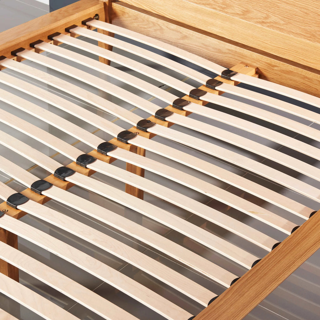 Jolanda Bed Frame Queen Solid American Oak