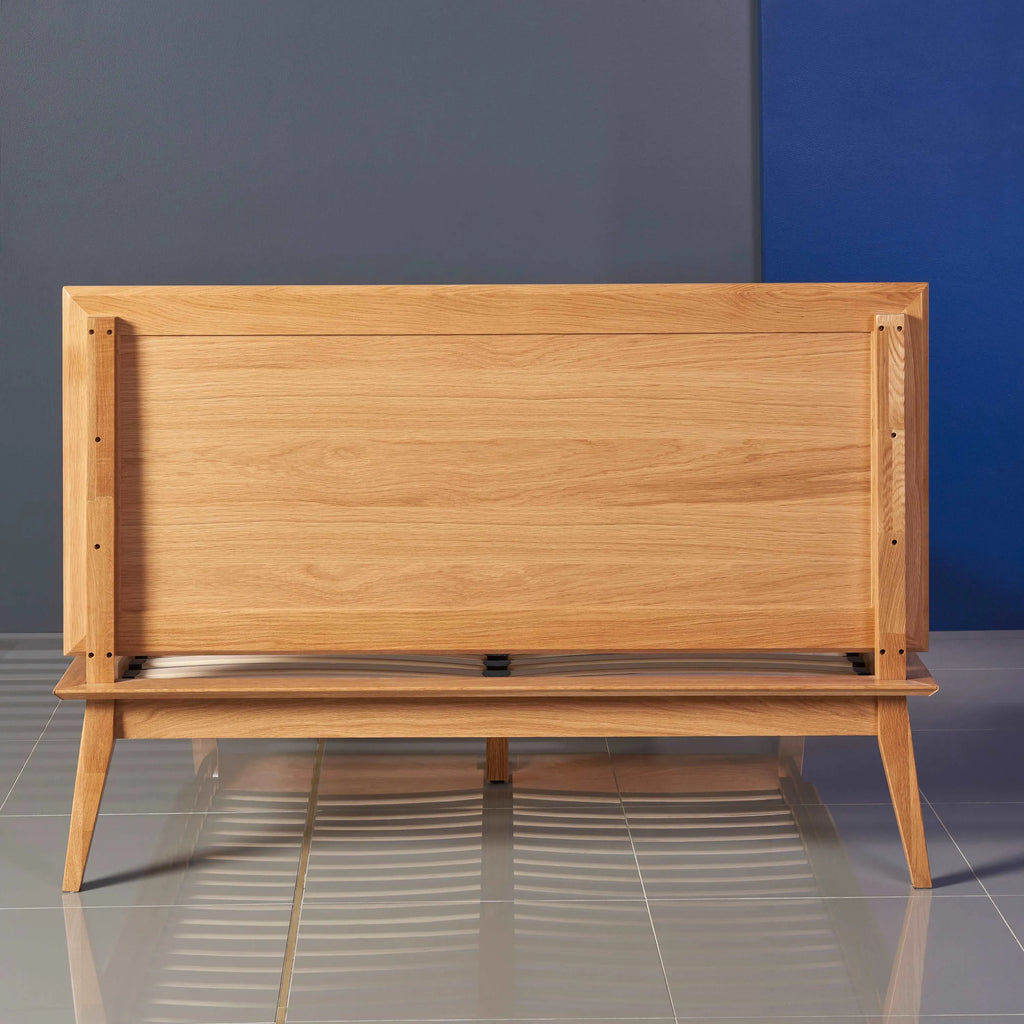 Jolanda Bed Frame Queen Solid American Oak