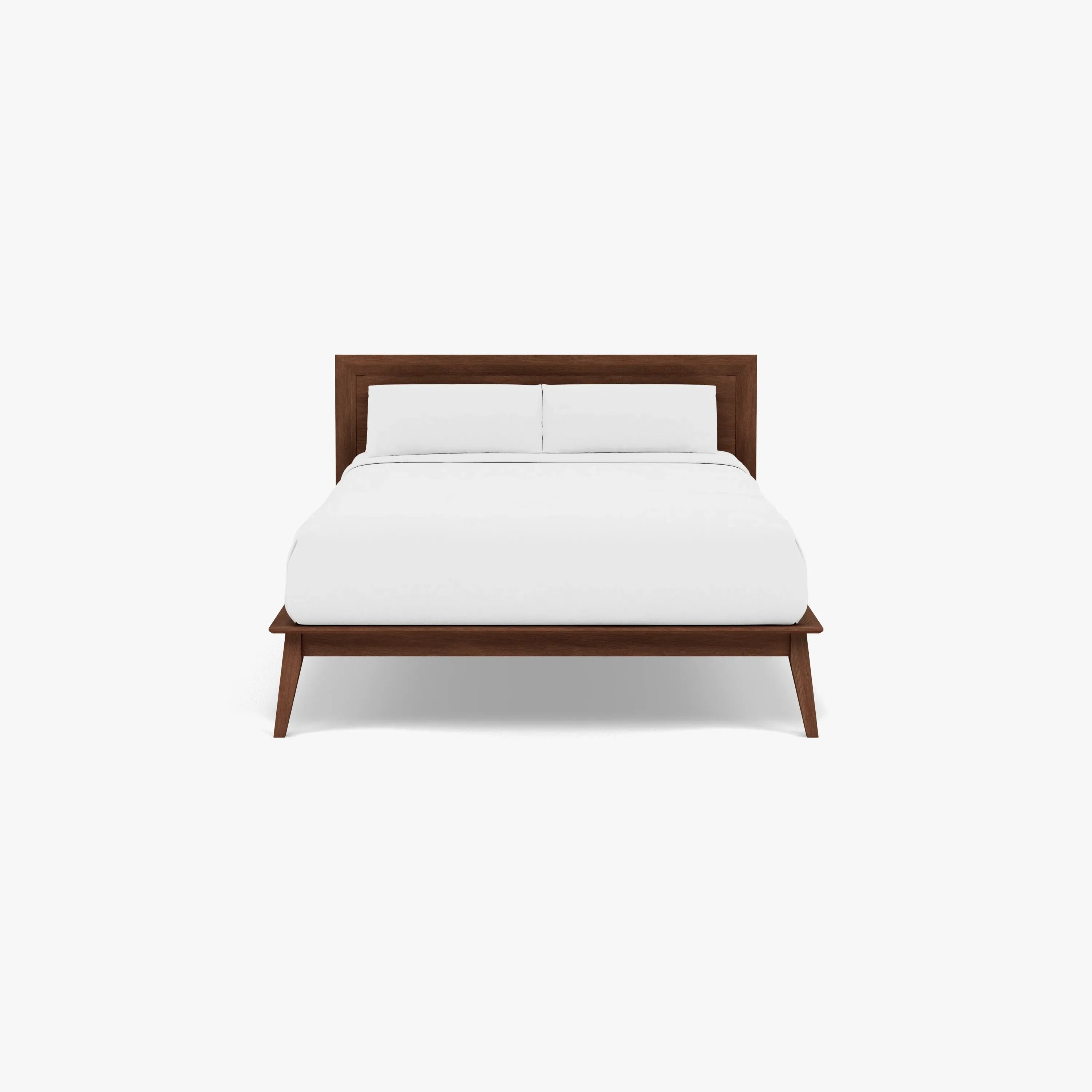 Jolanda Bed Frame Queen Solid American Walnut